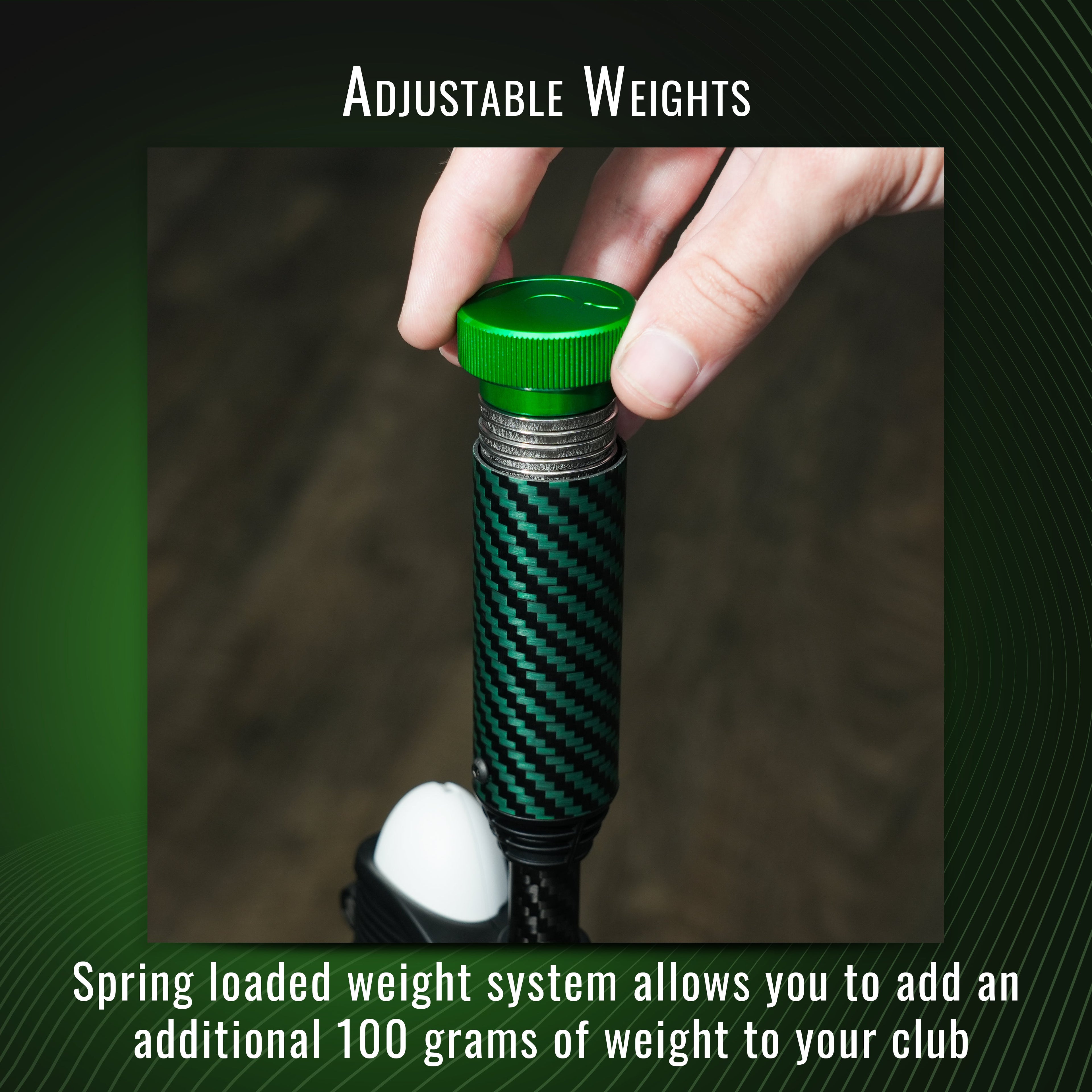 DriVR Elite - Adjustable VR Weighted Golf Club Handle