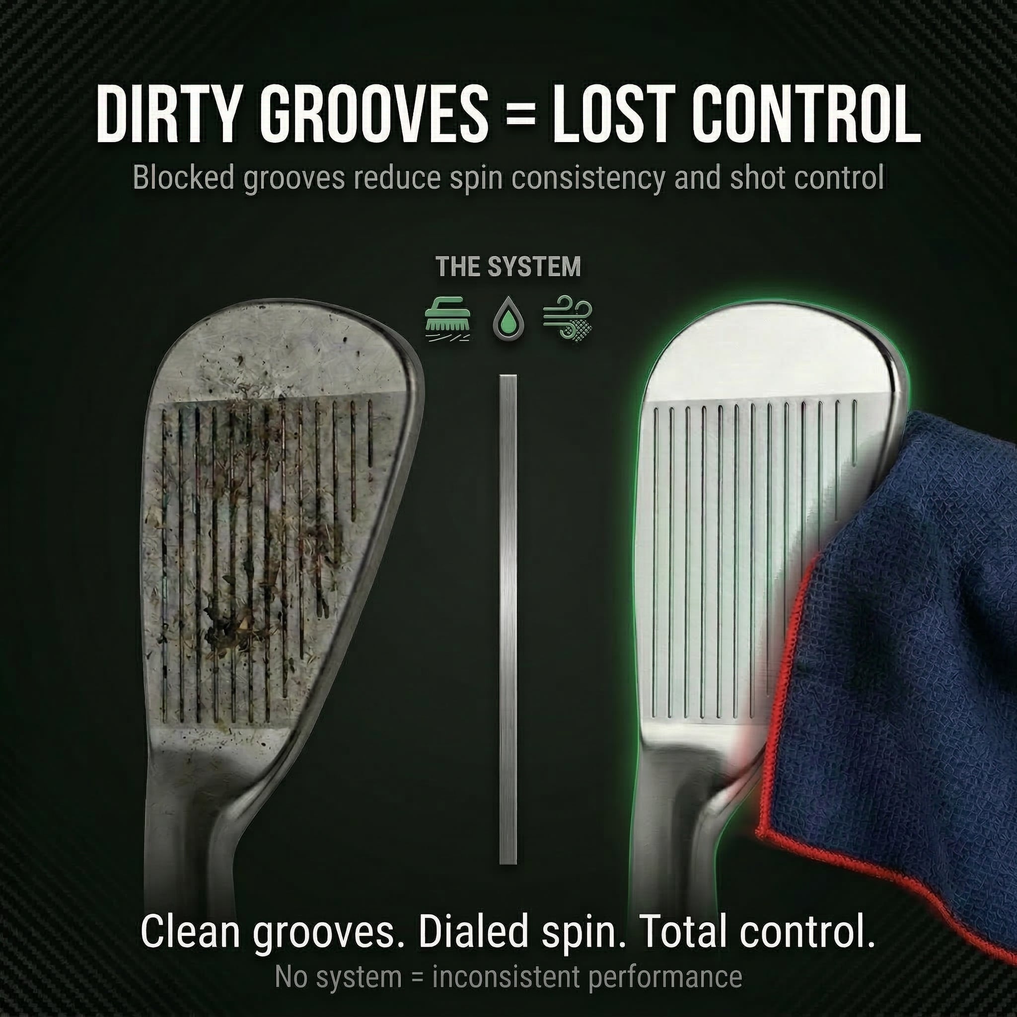 Magna-Anchor™ Magnetic Golf Towel – Stubby (16×24)